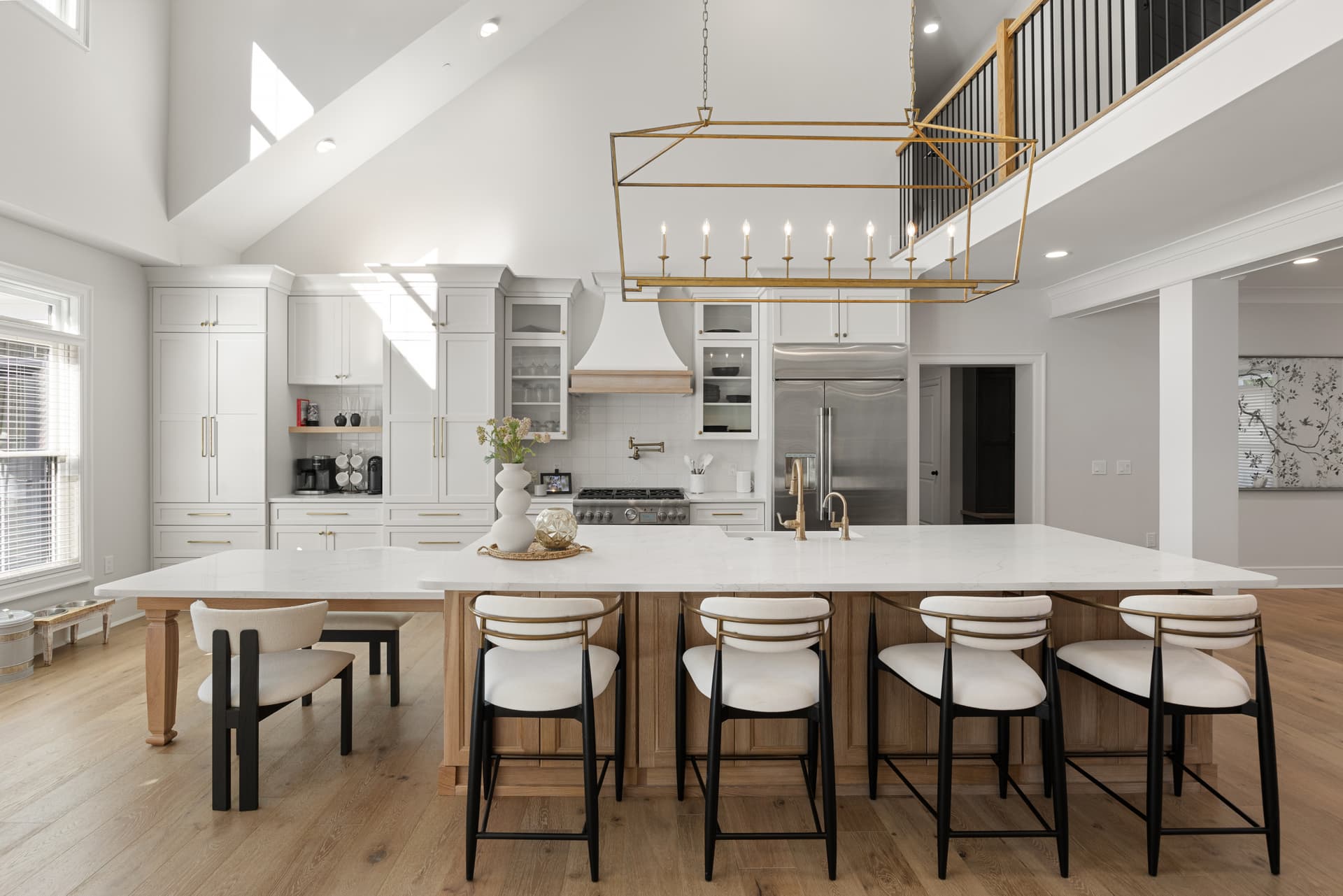 White chef's kitchen