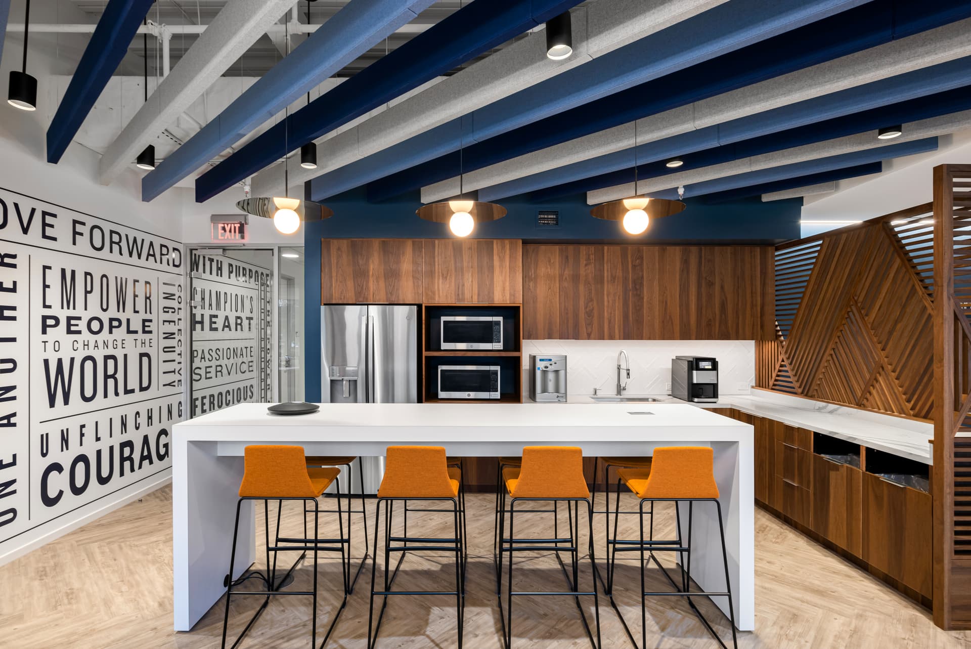 Corporate kitchen and bar