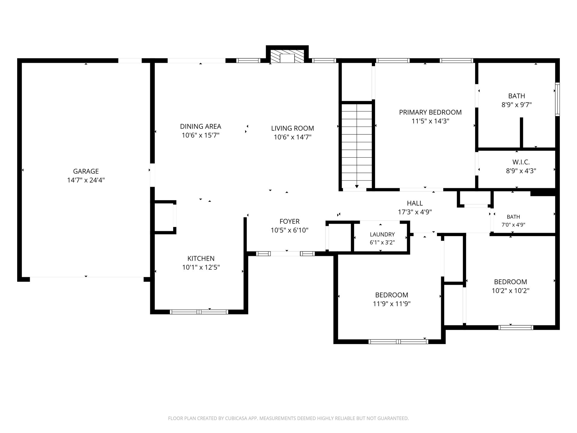 First-floor 2D real estate floor plan, South Jersey