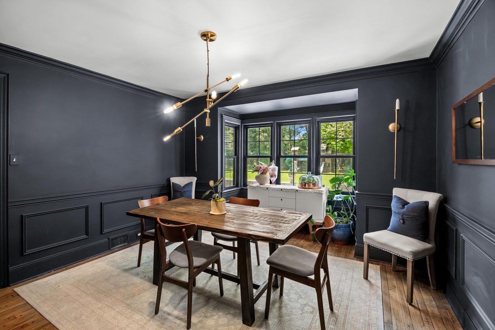 Dining room dark walls, Moorestown NJ